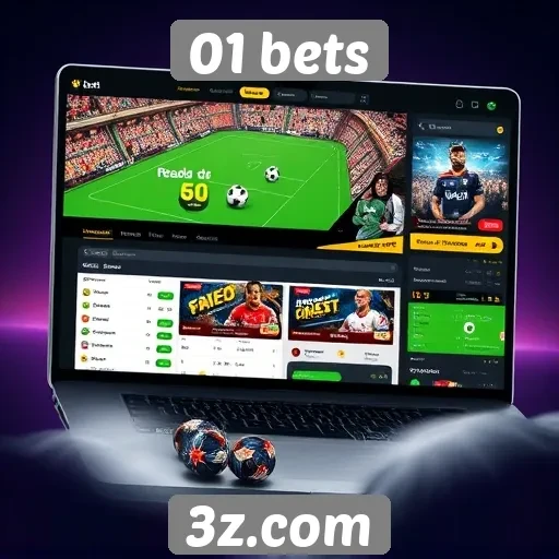 Interface do usuário no site 01 bets